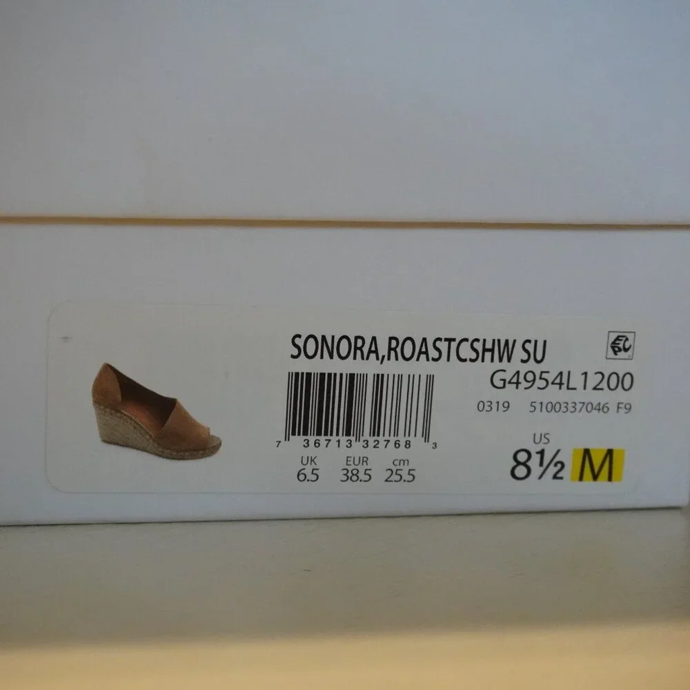 Vince Sonora‎ Tan Suede Esparille Slip on Wedge